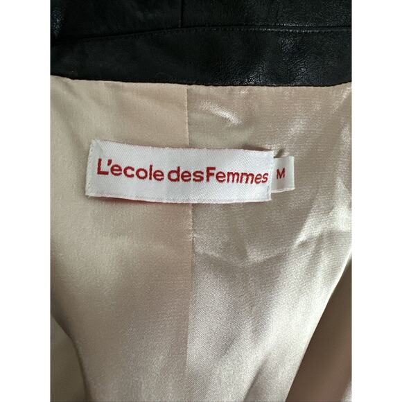 L'École Des Femmes Black Blazer Jacket M - Picture 7 of 9